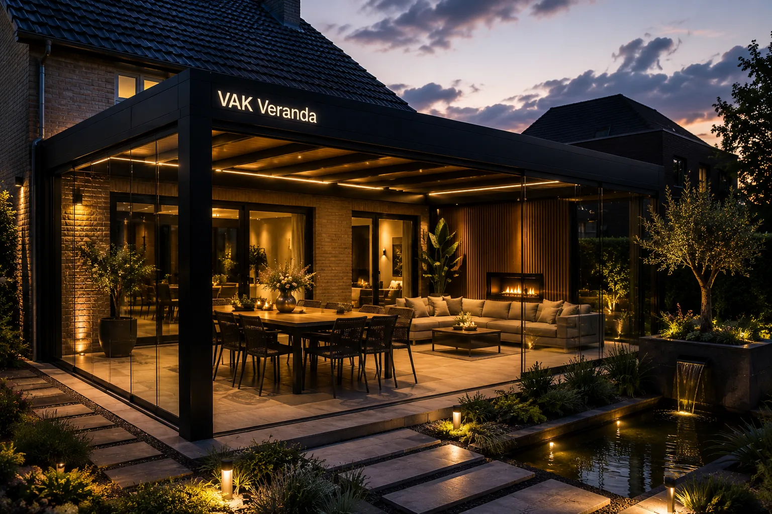Aluminium veranda