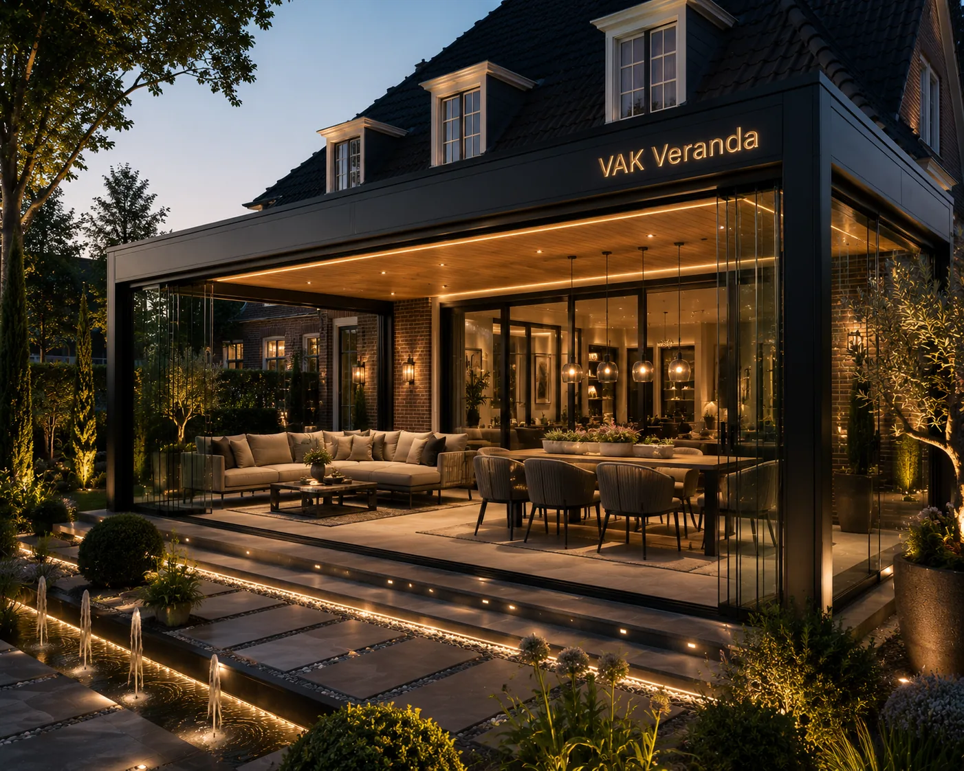 Aluminium veranda extra beeld